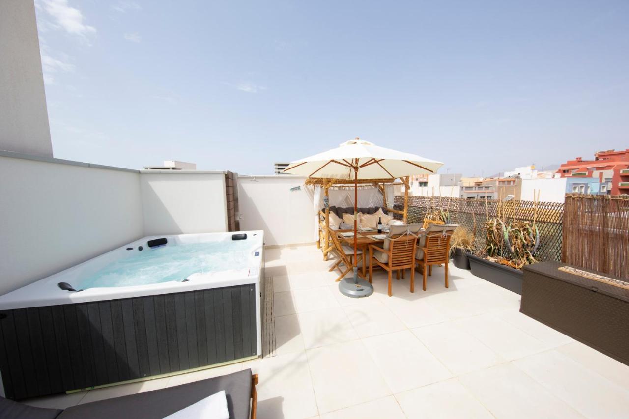 Medano4You Tina'S Jacuzzi Terrace Playa Chica El Médano Dış mekan fotoğraf